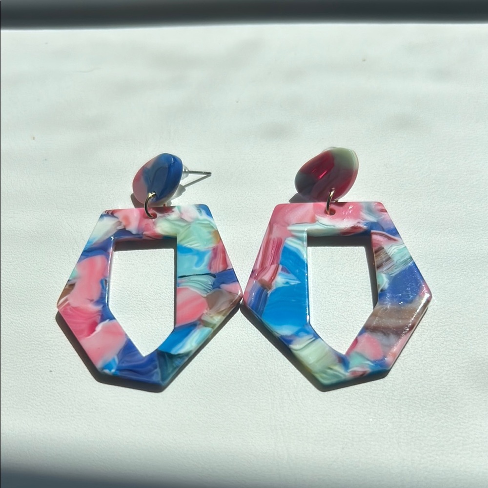 Colorful Geometric Earrings